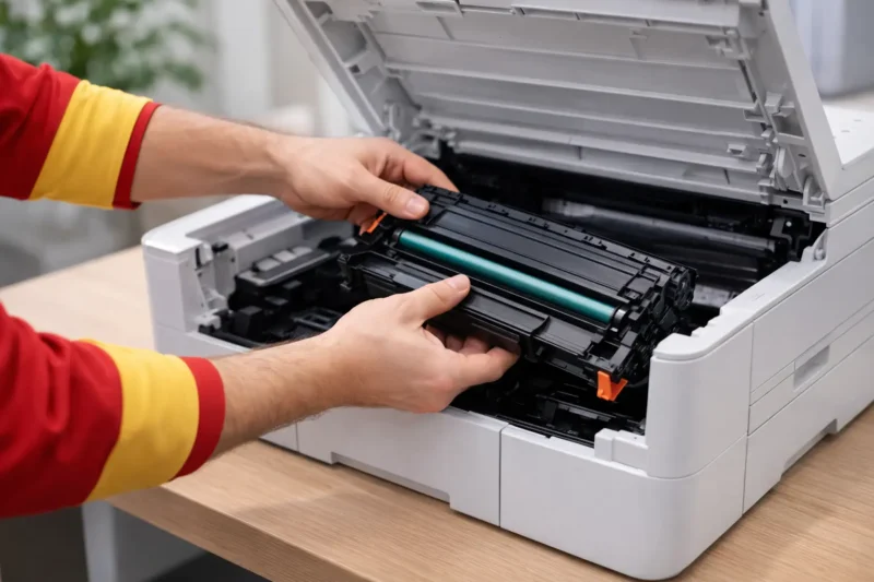 Sprzęt zastępczy drukarki – podłączenie i konfiguracja u klienta