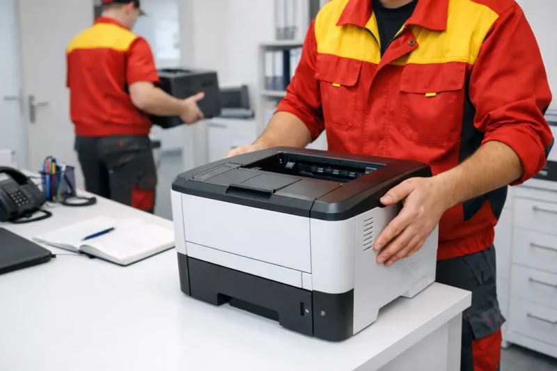 Sprzęt zastępczy drukarki – podłączenie i konfiguracja u klienta